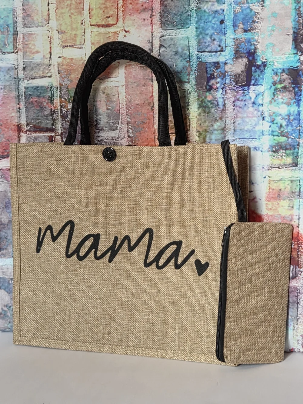 Mama Tote Bag with Zip Pouch NIP